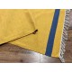 Kolorowy, nowoczesny 100% wełniany kilim Gabbeh - dywan dwustronny ręcznie tkany 120x180cm pomarańczowy żółty
