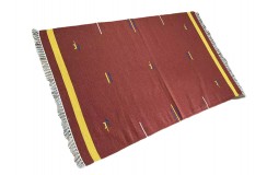 Solidny wełniany kilim Durry w nowoczesnych kolorach 100% wełna ręczny