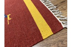 Solidny wełniany kilim Durry w nowoczesnych kolorach 100% wełna ręczny