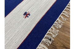 Solidny wełniany kilim Durry w nowoczesnych kolorach 100% wełna ręczny