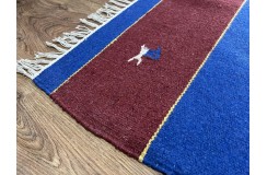 Solidny wełniany kilim Durry w nowoczesnych kolorach 100% wełna ręczny
