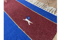 Solidny wełniany kilim Durry w nowoczesnych kolorach 100% wełna ręczny