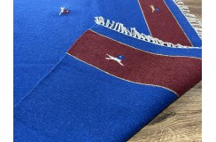 Solidny wełniany kilim Durry w nowoczesnych kolorach 100% wełna ręczny