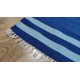 Kolorowy, nowoczesny 100% wełniany kilim Gabbeh - dywan dwustronny ręcznie tkany 120x180cm niebieski