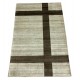 Beżowo-brązowy ekskluzywny dywan Gabbeh Loribaft Indie 120x180cm 100% wełniany w pasy