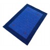 100% wełna gruby dywan handloom z indii niebieski 140x200cm