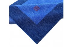 100% wełna gruby dywan handloom z indii niebieski 140x200cm