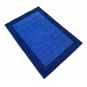 100% wełna gruby dywan handloom z indii niebieski 140x200cm