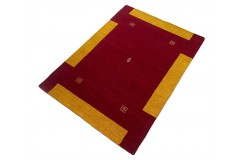 100% wełna gruby dywan handloom z indii czerwony 140x200cm