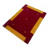 100% wełna gruby dywan handloom z indii czerwony 140x200cm