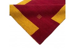 100% wełna gruby dywan handloom z indii czerwony 140x200cm