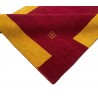 100% wełna gruby dywan handloom z indii czerwony 140x200cm