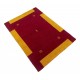 Gładki 100% wełniany dywan Gabbeh Handloom czerwony 140x200cm etniczne wzory