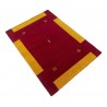 100% wełna gruby dywan handloom z indii czerwony 140x200cm