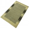 Beżowy ekskluzywny dywan Gabbeh Loribaft Indie 120x180cm 100% wełniany w pasy