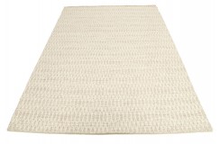 Solidny wełniany wysokiej jakości tkany ręcznie kilim 140x200cm dwukolorowy