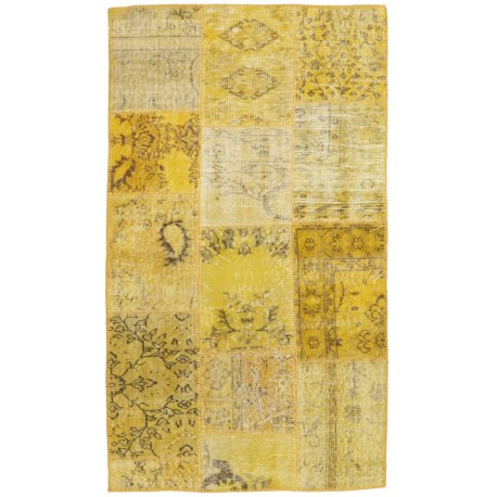 Dywan Vintage Colored Patchwork, żółty 90x160cm TURCJA