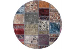 Dywan Vintage Colored Patchwork, kolorowy okrągły 150x150cm TURCJA