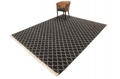 Solidny wełniany wysokiej jakości tkany ręcznie kilim 240x300cm dwukolorowy