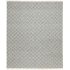 Dwukolorowy kilim wzór karo 100% wełniany dywan płasko tkany 240x300cm dwustronny Indie beżowy