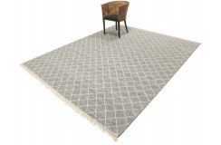 Solidny wełniany wysokiej jakości tkany ręcznie kilim 240x300cm dwukolorowy