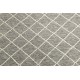 Dwukolorowy kilim wzór karo 100% wełniany dywan płasko tkany 240x300cm dwustronny Indie beżowy