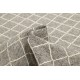 Dwukolorowy kilim wzór karo 100% wełniany dywan płasko tkany 240x300cm dwustronny Indie beżowy