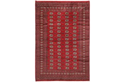 Buchara - dywan ręcznie tkany z Pakistanu 100% Wełna ok 200x300cm czerwony