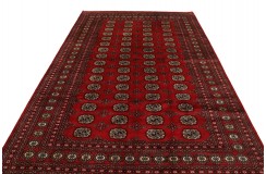 Oryginalny dywan Buchara z Pakistanu 100% wełna 2x3m czerwony