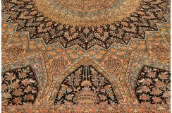 Jedwabny gęsto tkany dywan Kaszmir z Indii jedwab naturalny 200x300