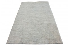 Beżowy gładki dywan Berber Marokański do salonu 100% wełniany 90x160cm