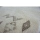 Beżowy dywan Berber Marokański z wzorami etnicznymi do salonu 100% wełniany 140x200cm