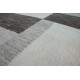 Brązowo-bezowy dywan Berber Marokański geometryczny do salonu 100% wełniany 200x200cm