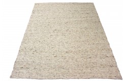 Beżowo-brązowy dwustronny kilim dywan Berber Marokański 100% wełniany 170x230cm