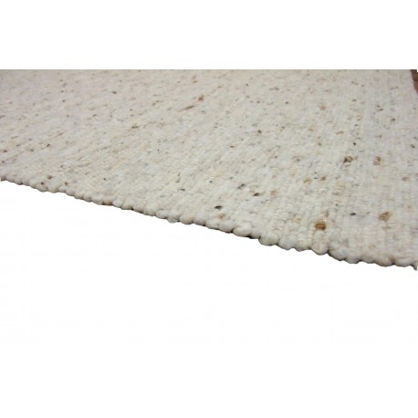 Beżowo-brązowy dwustronny kilim dywan Berber Marokański 100% wełniany 90x160cm