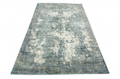 Jedwabny dywna z Indii 170x240cm w stylu vintage
