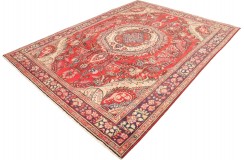 Klasyczny perski dywan Tebriz z Iranu 250x350cm czerwony