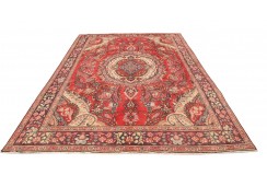 Klasyczny perski dywan Tebriz z Iranu 250x350cm czerwony
