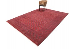 Oryginalny dywan Buchara z Afganistanu 100% wełna 250x350 czerwony