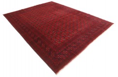 Oryginalny dywan Buchara z Afganistanu 100% wełna 250x350 czerwony