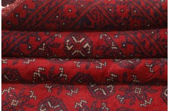 Oryginalny dywan Buchara z Afganistanu 100% wełna 250x350 czerwony