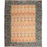 Kolorowy dywan kilim art deco ok 300x400cm z Afganistanu Chobi Kaudani Old Style 100% wełna dwustronny vintage design nomadyczny