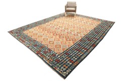 Etniczny kilim szary z Afganistanu dzieło Chobi nomadyczny 300x400cm