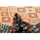Kolorowy dywan kilim art deco ok 300x400cm z Afganistanu Chobi Kaudani Old Style 100% wełna dwustronny vintage design nomadyczny