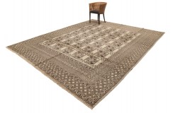 Oryginalny dywan Buchara z Afganistanu 100% wełna 300x400cm brąż