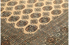 Oryginalny dywan Buchara z Pakistanu 100% wełna 3x4m brązowy