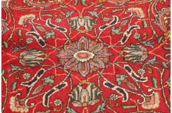 Klasyczny perski dywan Tebriz z Iranu 300x300cm czerwony kwadrat