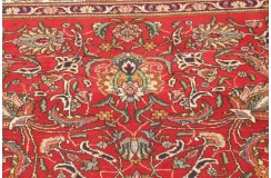 Klasyczny perski dywan Tebriz z Iranu 300x300cm czerwony kwadrat