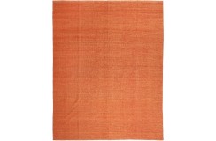 Gładki pomarańczowy kilim perski 100% wełniany dywan płasko tkany 300x400cm dwustronny Iran