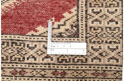 Chodnik Buchara - dywan ręcznie tkany z Pakistanu wełna i jedwab ok 60x180cm czerwony